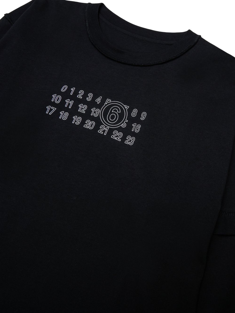 T-shirt Nero M61132MM04I M6900 MM6 MAISON MARGIELA KIDS
