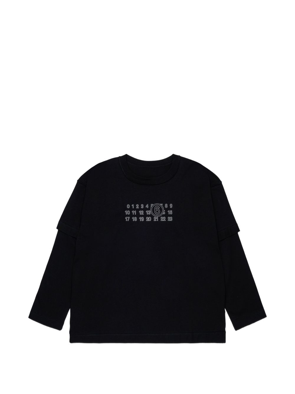 T-shirt Nero M61132MM04I M6900 MM6 MAISON MARGIELA KIDS