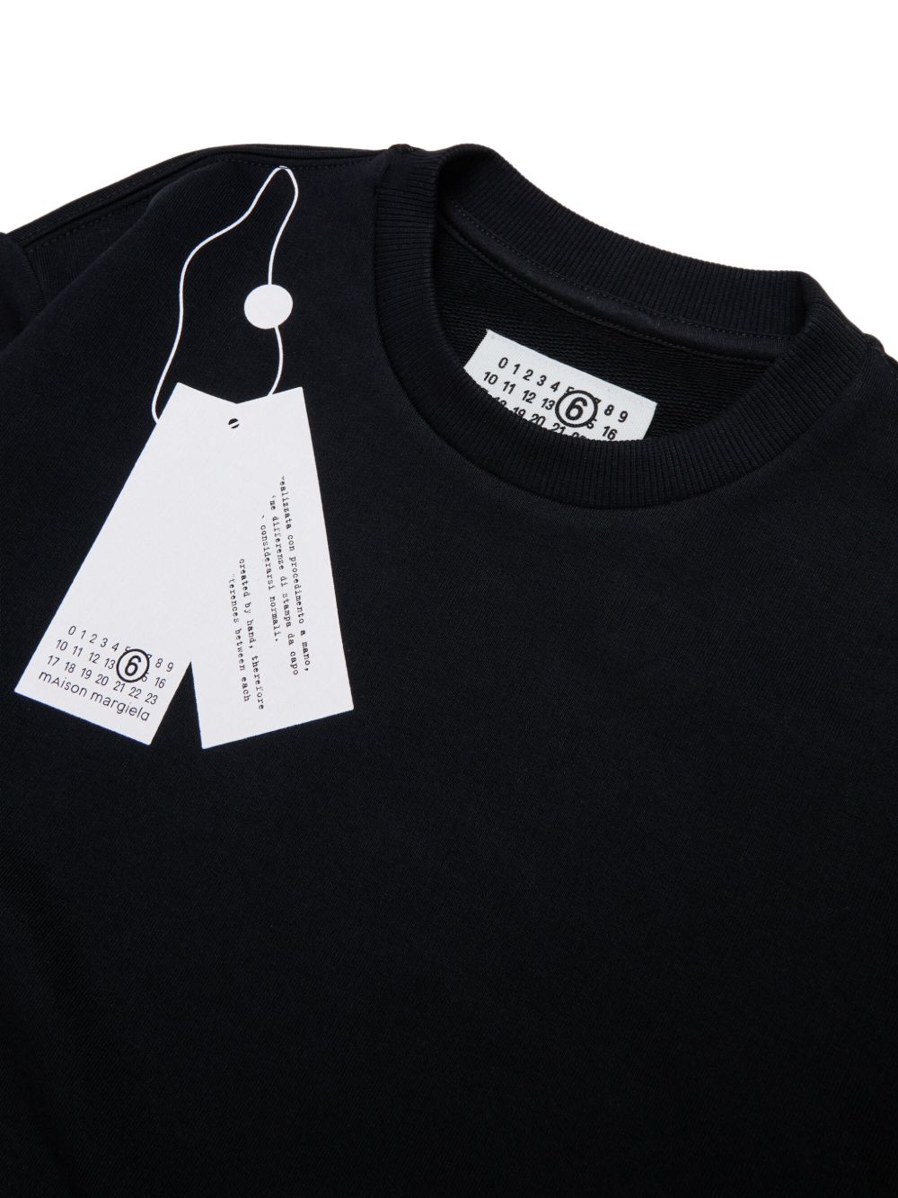 Felpa Nero M61157MM02X M6900 MM6 MAISON MARGIELA KIDS
