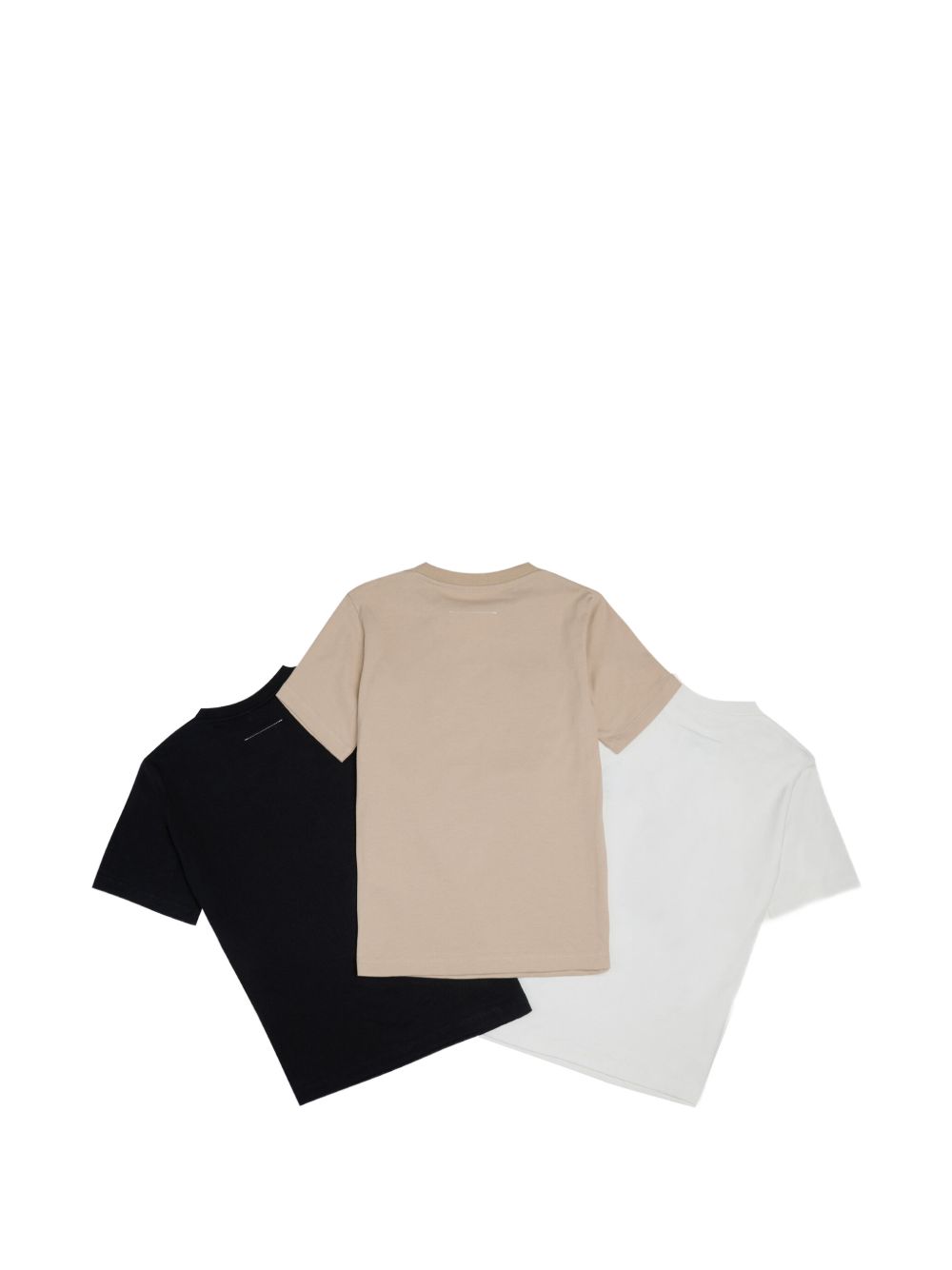 T-shirt Black+ Natural White+ Avana M61162MM04I M6C52 MM6 MAISON MARGIELA KIDS