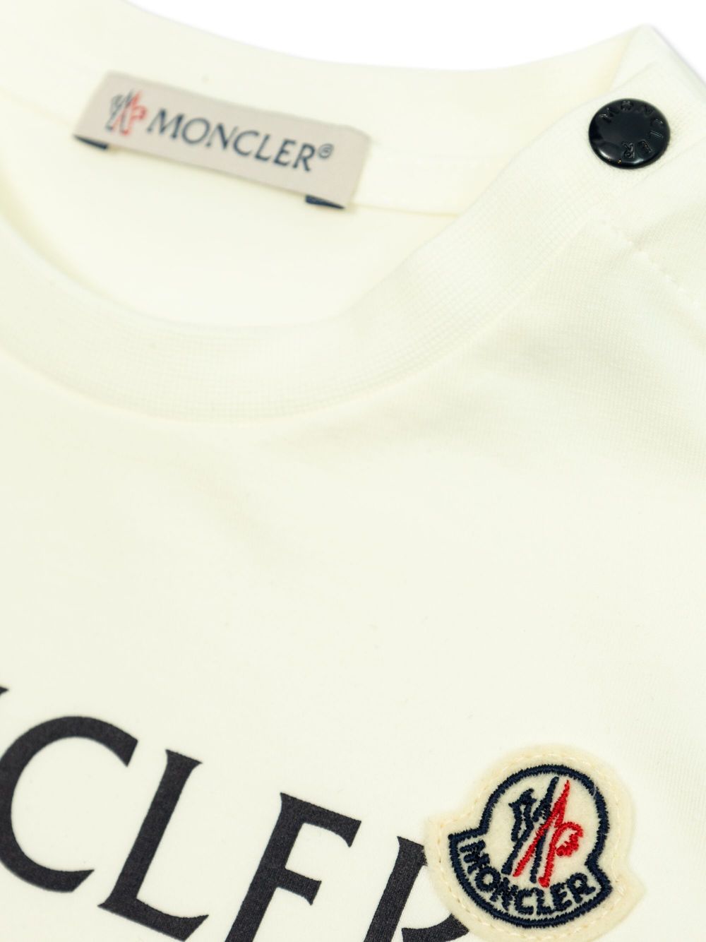 Ss T-Shirt Natural L29518C0000889AUM 034 MONCLER KIDS