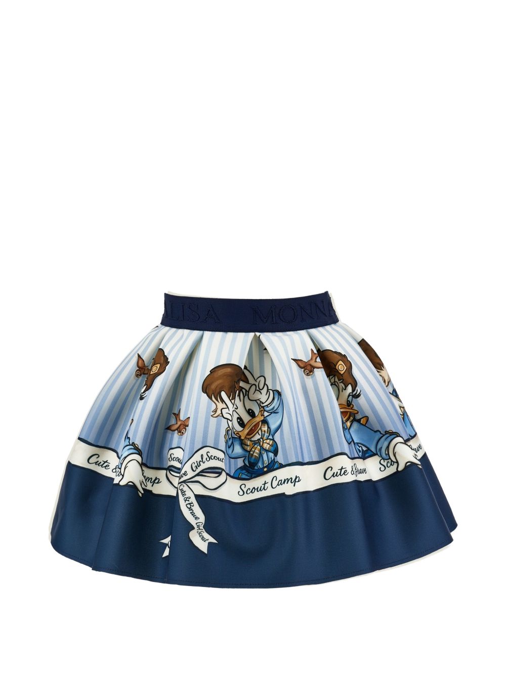 Gonna monnalisa neoprene panna+blu 11H7078625 0156 MONNALISA KIDS