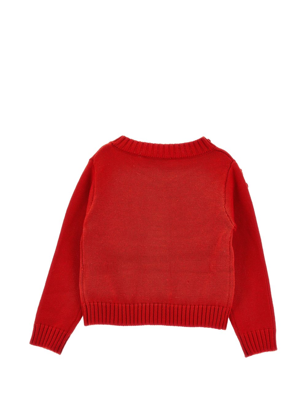 Cardigan fiori 3d mix woo Rubino 17H8028062 0043 MONNALISA KIDS