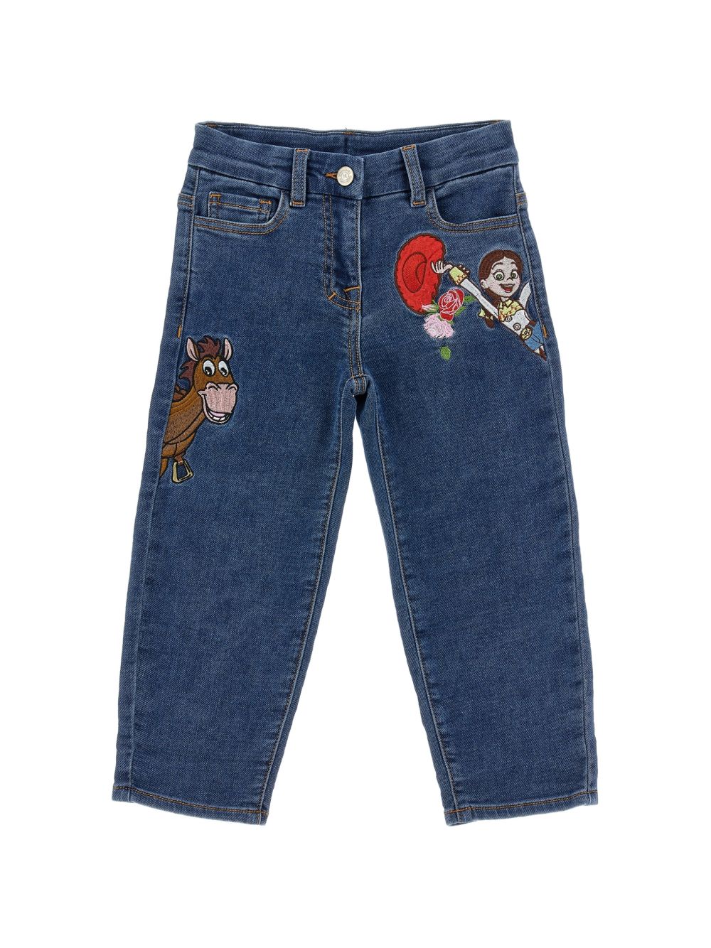Cinque tasche selleria de Blu Stone Denim 19H4008042 0055 MONNALISA KIDS