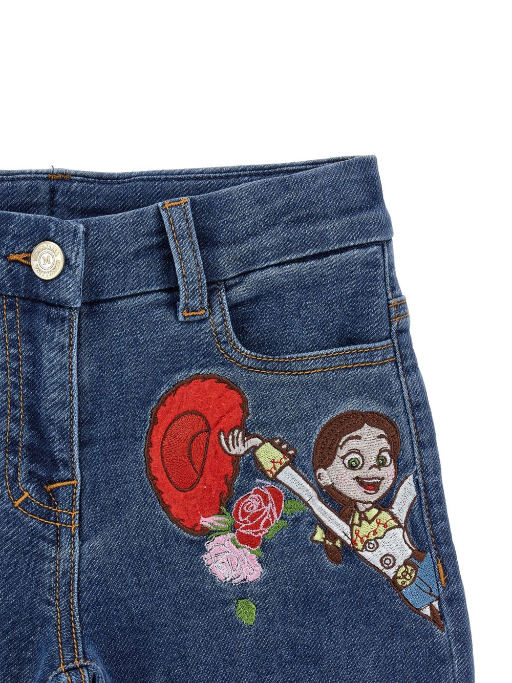 Cinque tasche selleria de Blu Stone Denim 19H4008042 0055 MONNALISA KIDS