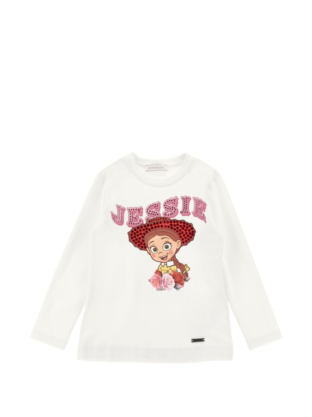 Reg tee jessie jersey str Panna 19H6028004 0001 MONNALISA KIDS