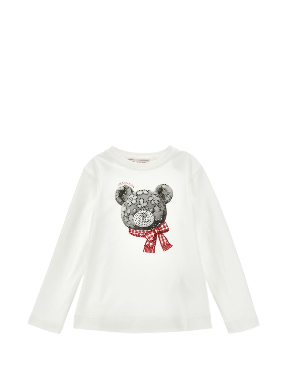 Regular tee bear fiore je panna+grigio 19H6078015 0132 MONNALISA KIDS