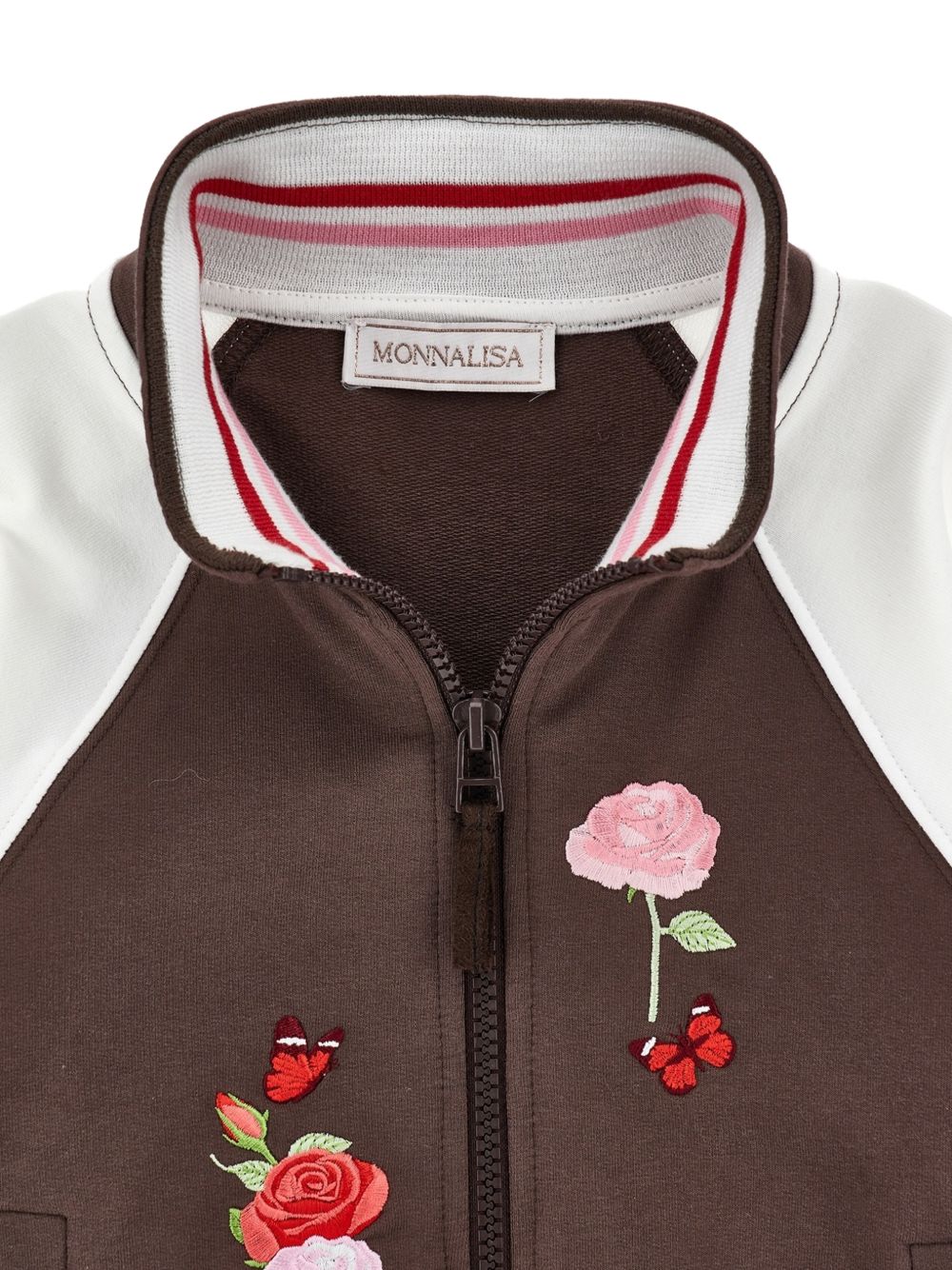 Bomber felpa (non garzata MarroneScuro 19H8018006 0006 MONNALISA KIDS
