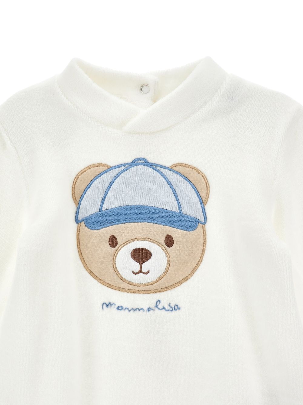 Tutina bear ciniglia Panna 22H2008003 0001 MONNALISA KIDS