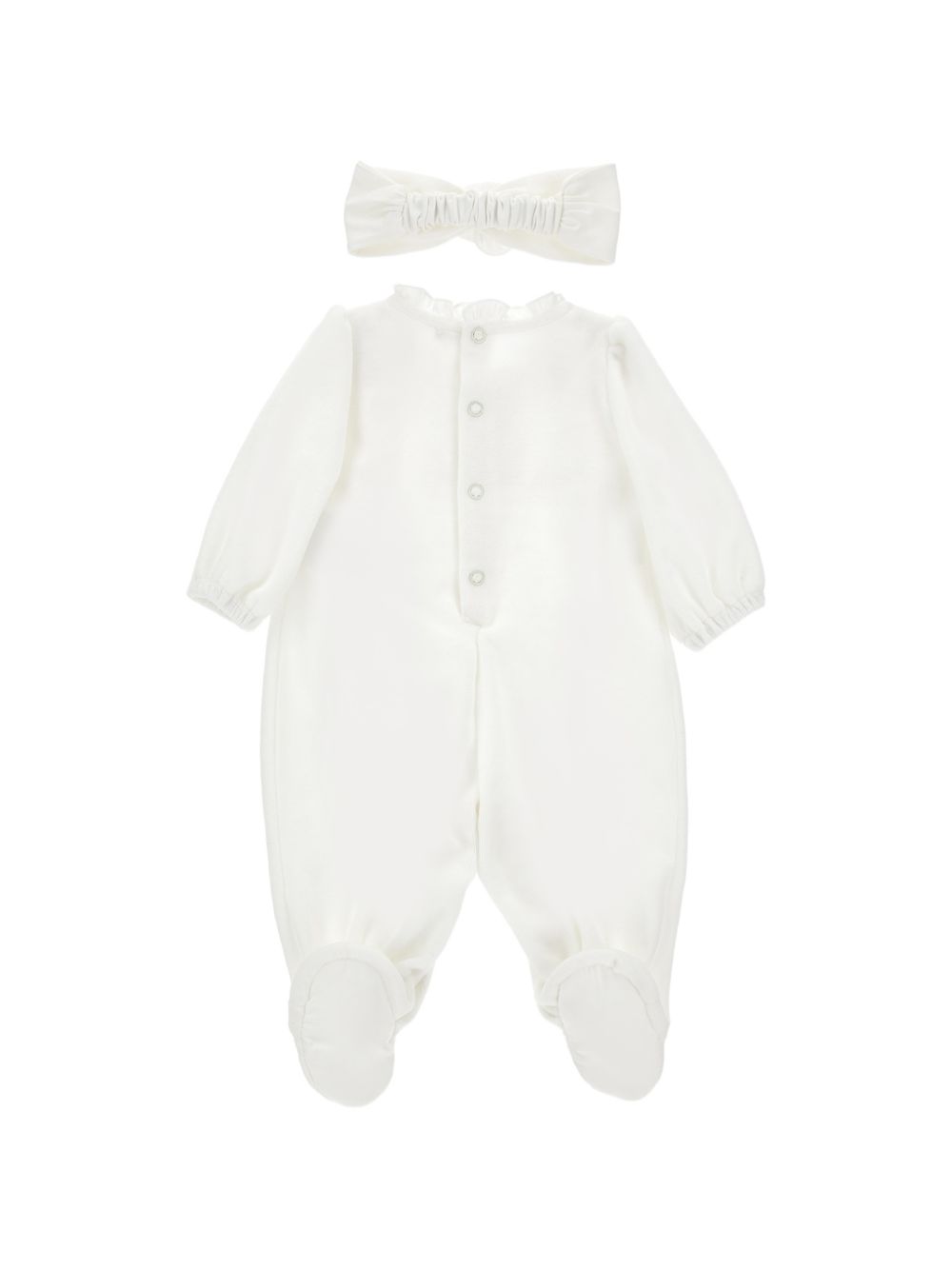 Tutina + fascia ciniglia Panna 35H5018072 0001 MONNALISA KIDS