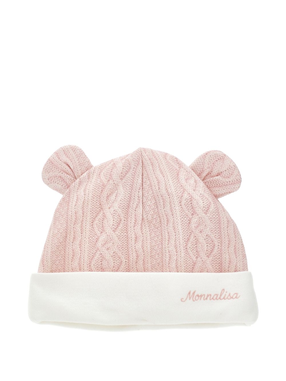 Set tutina+ bavaglio+ cuf Panna+Rosa Antico 35H5068001 0191 MONNALISA KIDS