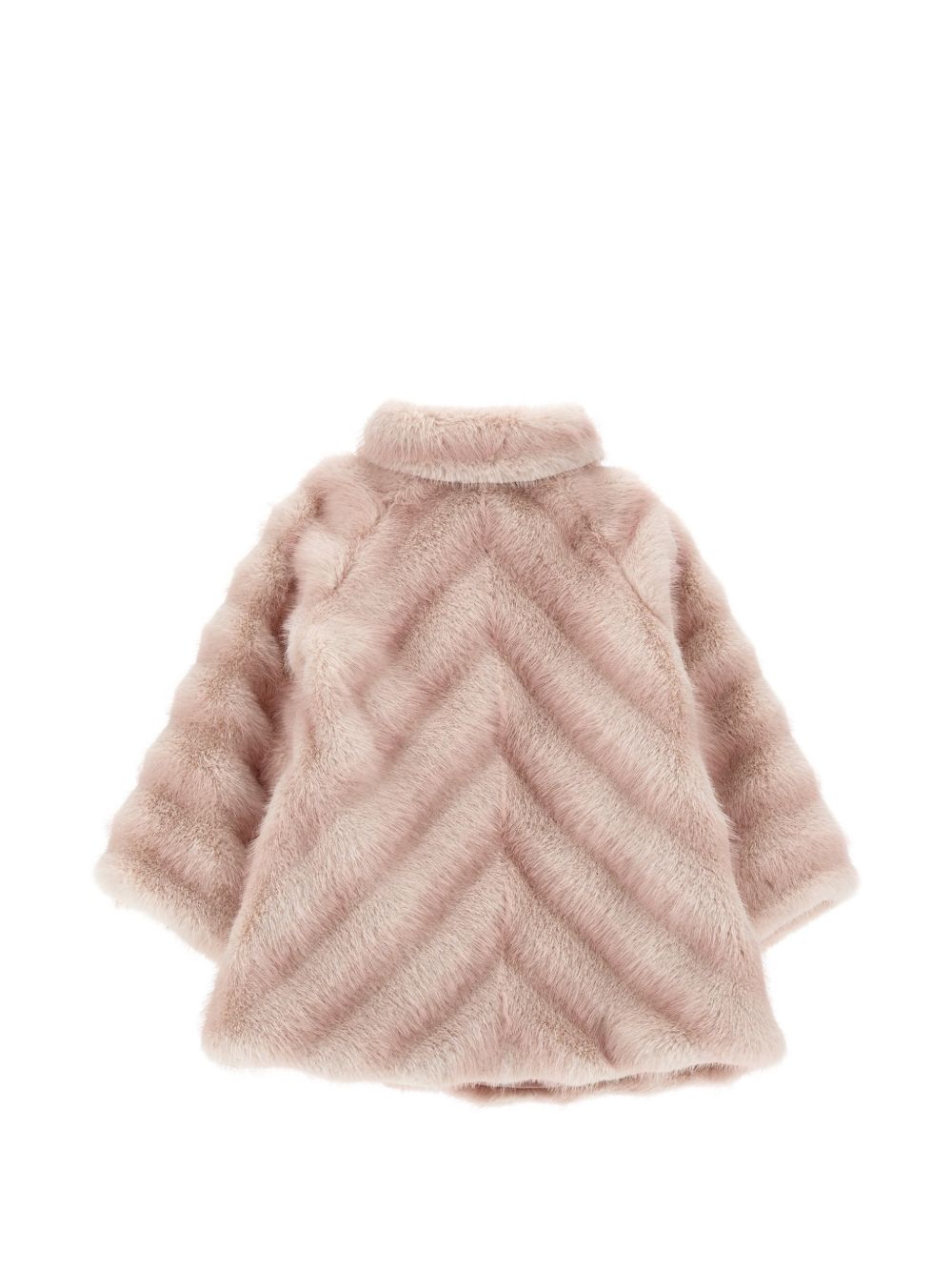 Pelliccia raglan peluche Rosa Antico 37H1008033 0091 MONNALISA KIDS