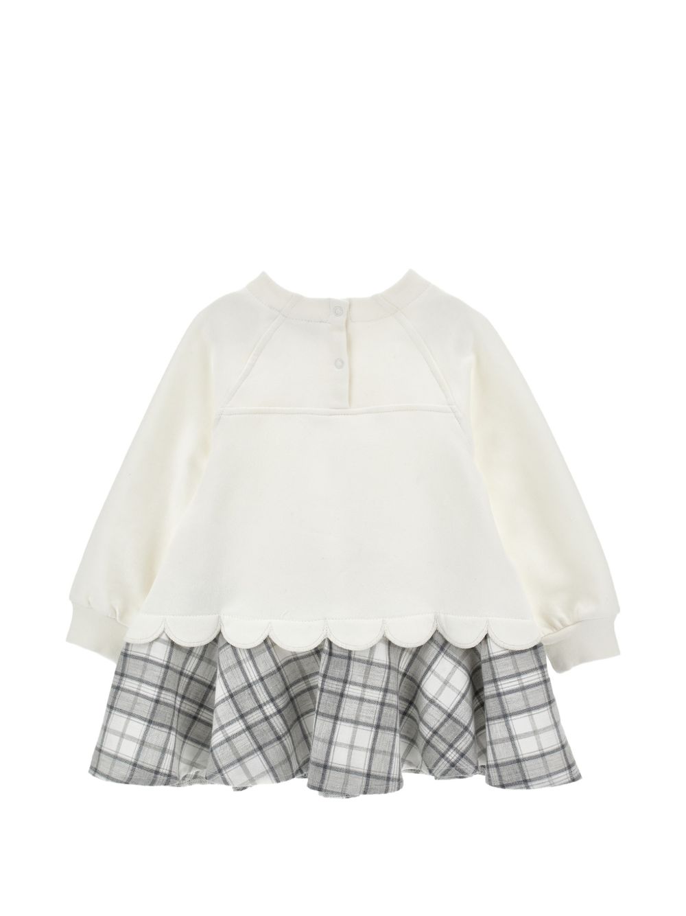 Abito sporty felpa Panna+Gr.Perla 39H9048030 0133 MONNALISA KIDS