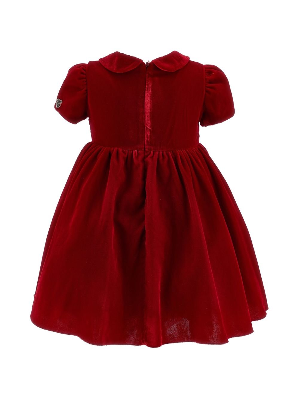 Abito velluto velluto lis Rubino 73H9018803 0043 MONNALISA KIDS
