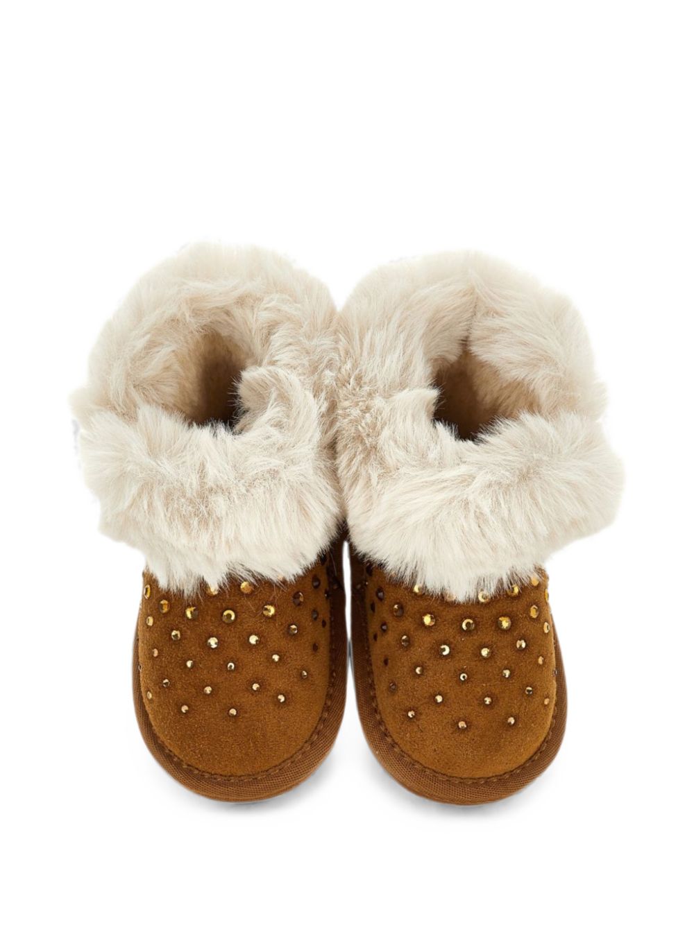 Boots con strass crosta MarroneScuro 83H0038775 0006 MONNALISA KIDS