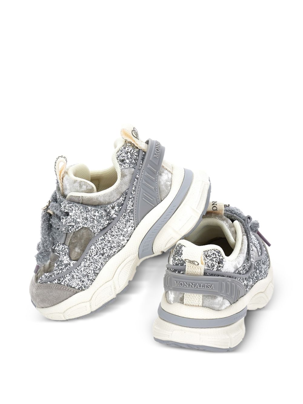 Chunky velvet and glitter Grigio 8CH0068773 0032 MONNALISA KIDS