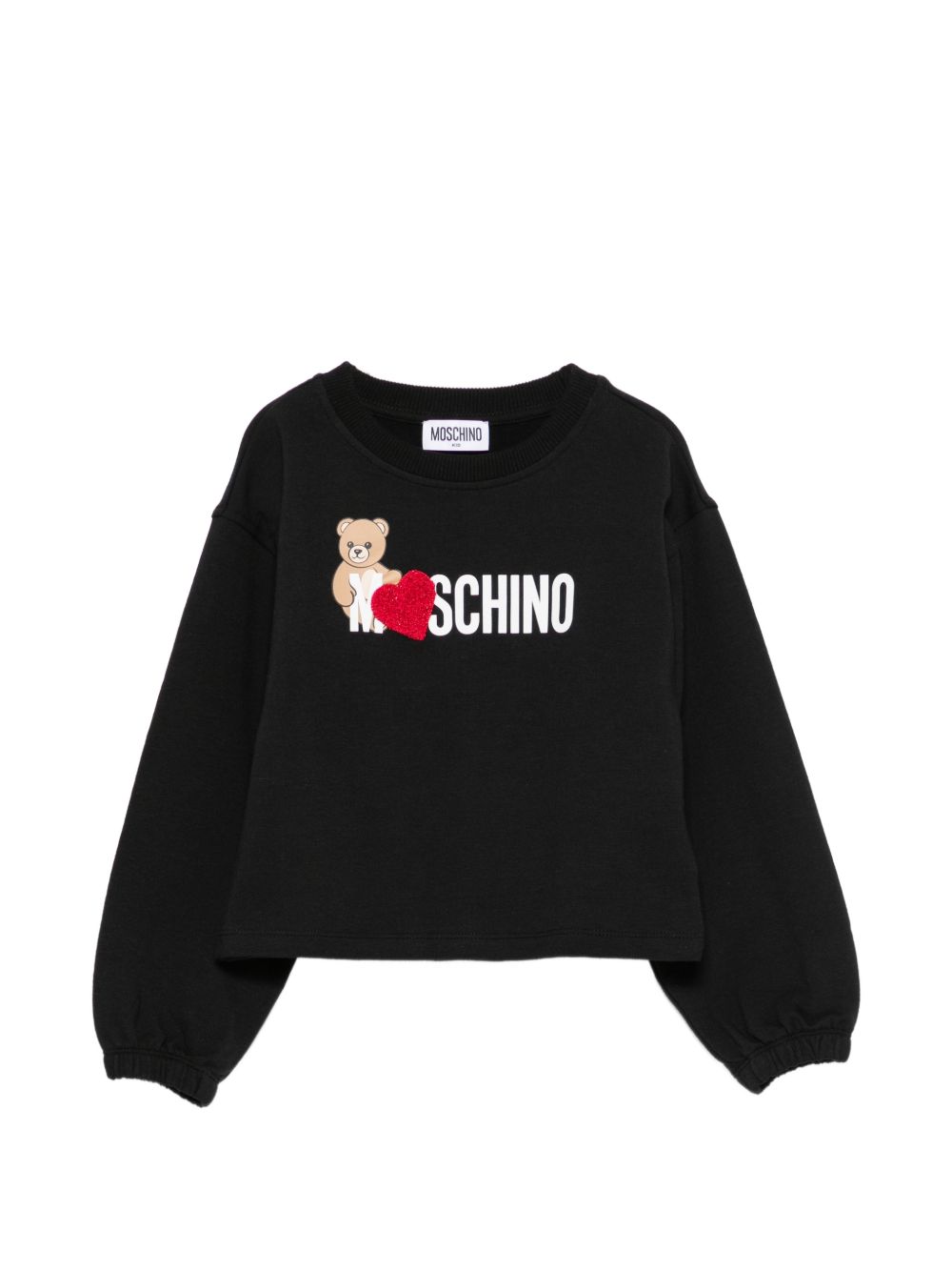 Girocollo m/l Nero/black HDF06ULDA18 60100 MOSCHINO KIDS