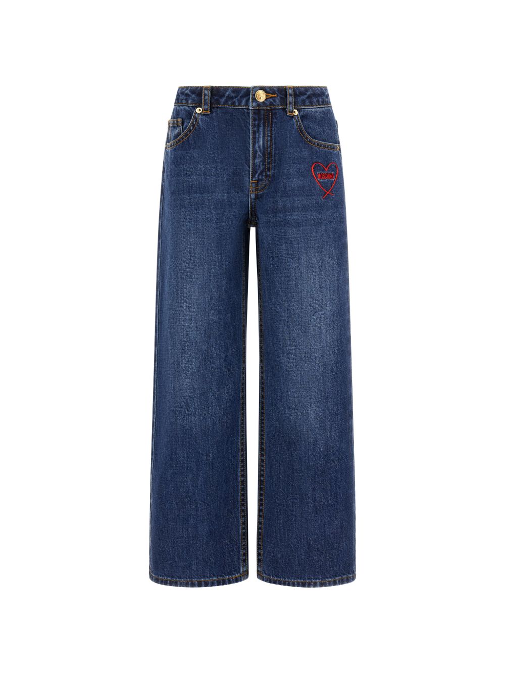 Pant.lungo denim Ocean blue HDP078L0E49 41047 MOSCHINO KIDS