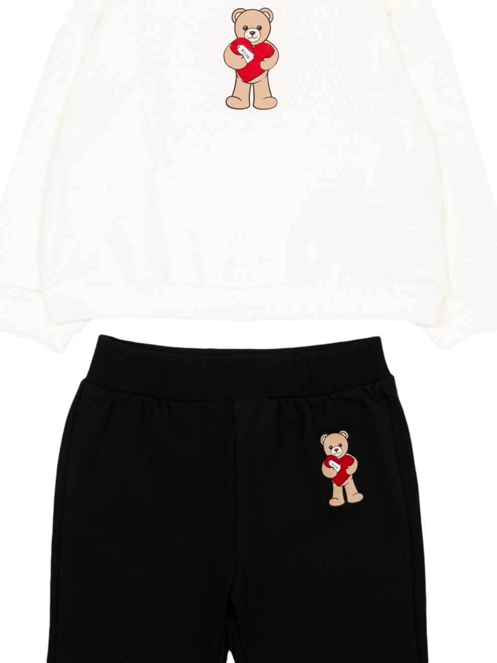Felpa+pantalone Cloud/black MDK03GLDA63 83933 MOSCHINO KIDS