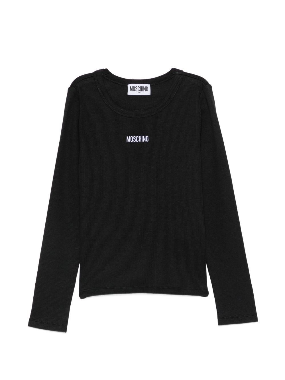 T-shirt m/l Nero/black HAO011LBA39 60100 MOSCHINO KIDS