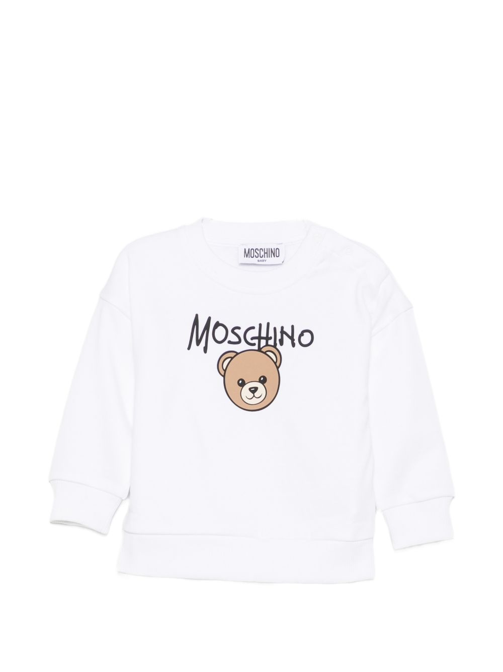 Girocollo m/l Bianco ottico MUF06HLCA83 10101 MOSCHINO KIDS