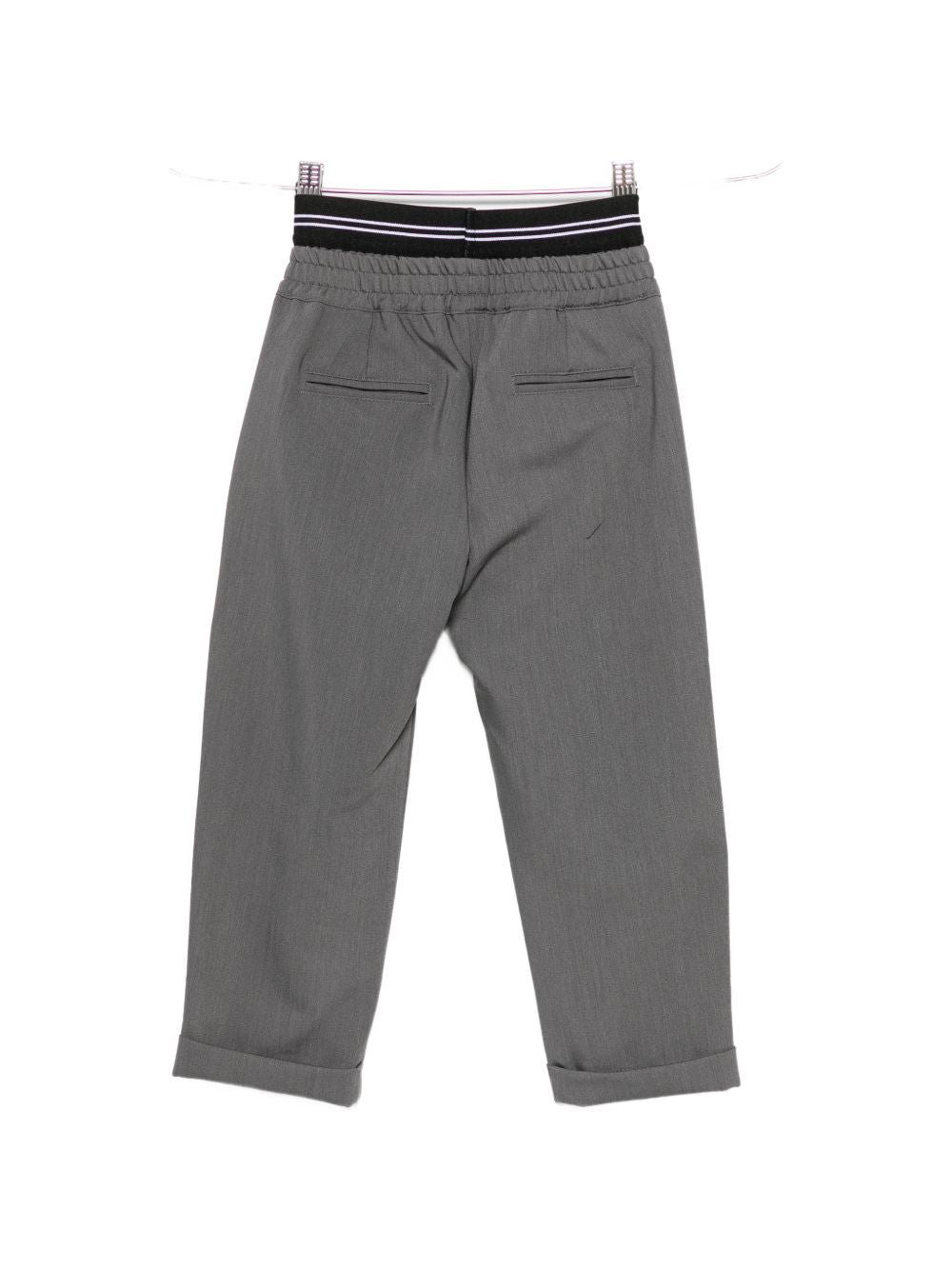 Cool Wool Pants Boy Grigio mel. scuro F6MSJBPA237 104 MSGM KIDS
