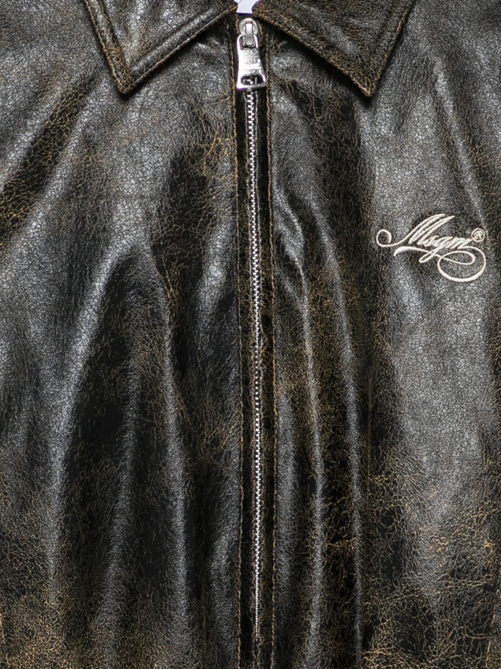 Eco Leather Bomber Girl Nero F6MSJGBO115 110 MSGM KIDS