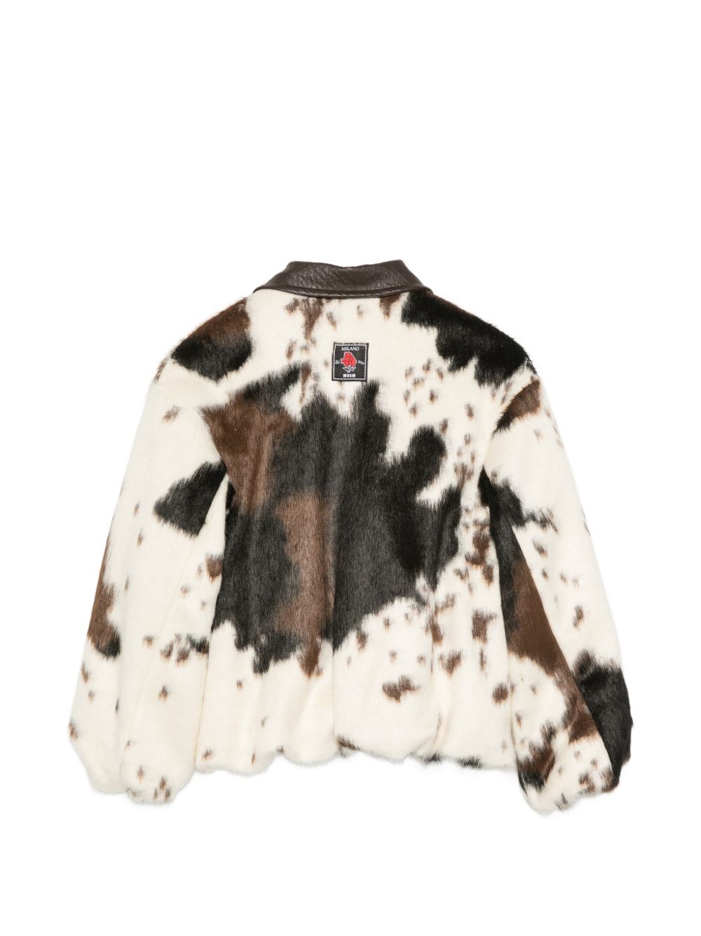 Eco Fur Jacket Girl Cow F6MSJGJK078 MS098 MSGM KIDS