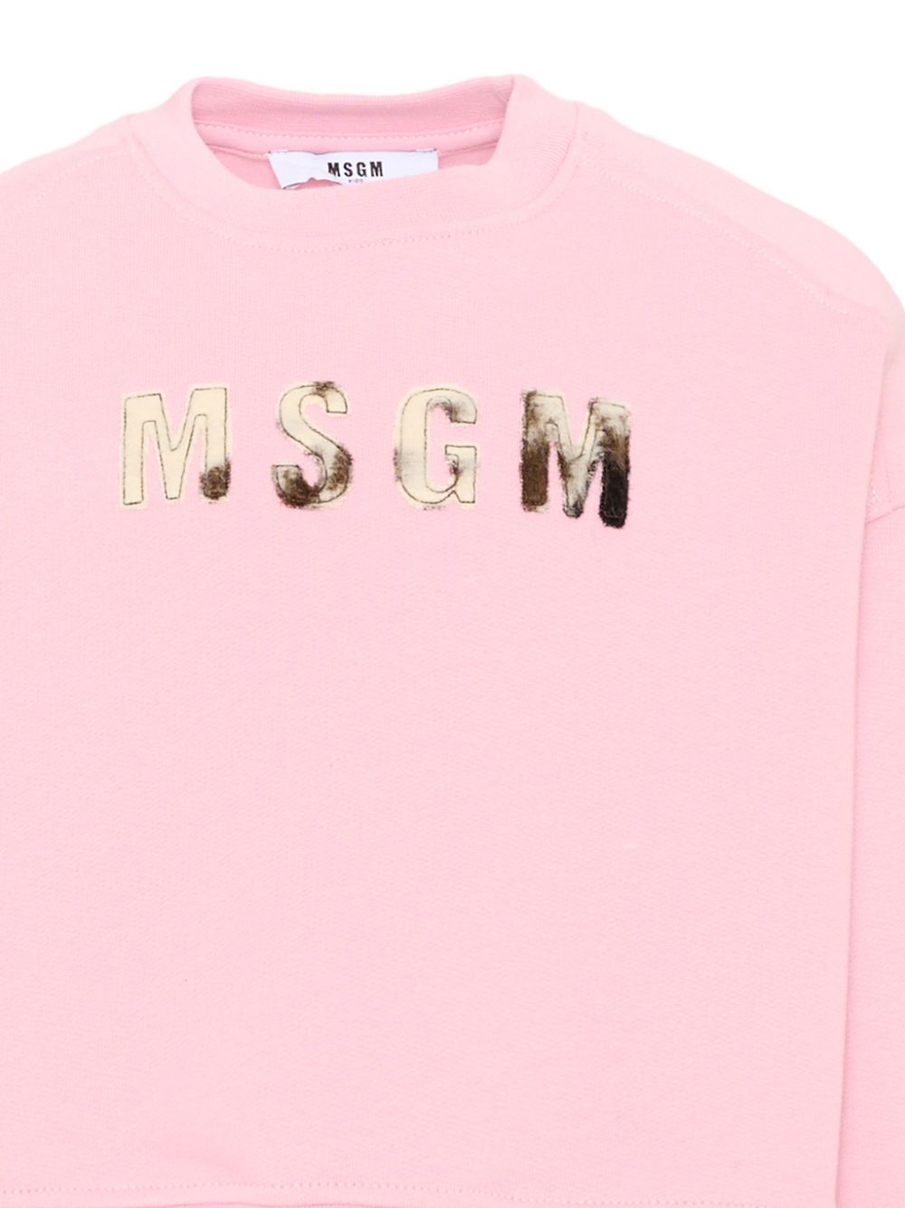 Boxy Sweatshirt Girl Pink nectar F6MSJGSW068 MS090 MSGM KIDS