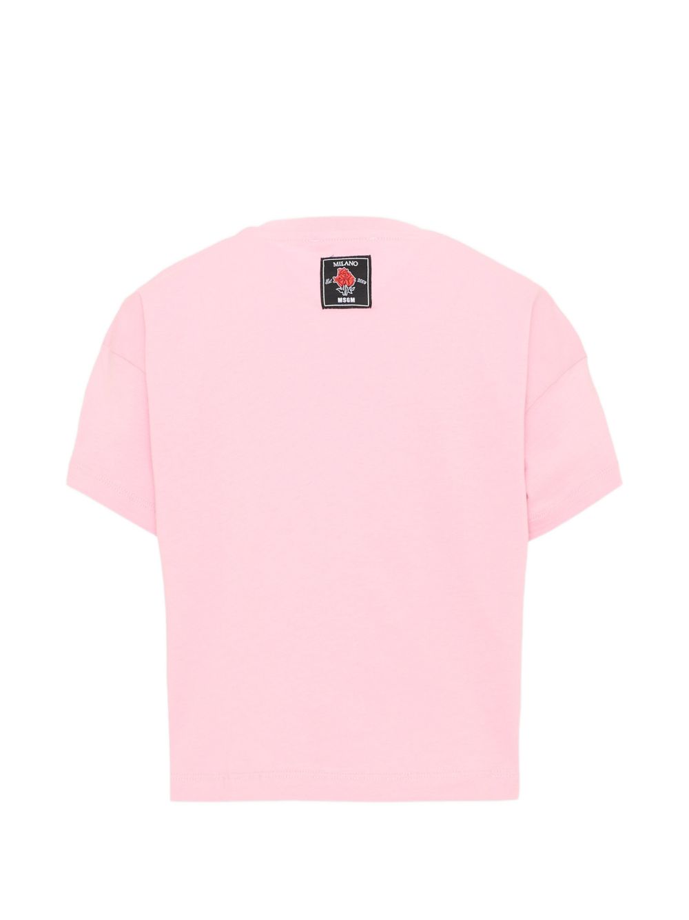 Boxy Jersey T-Shirt Girl Pink nectar F6MSJGTH067 MS090 MSGM KIDS