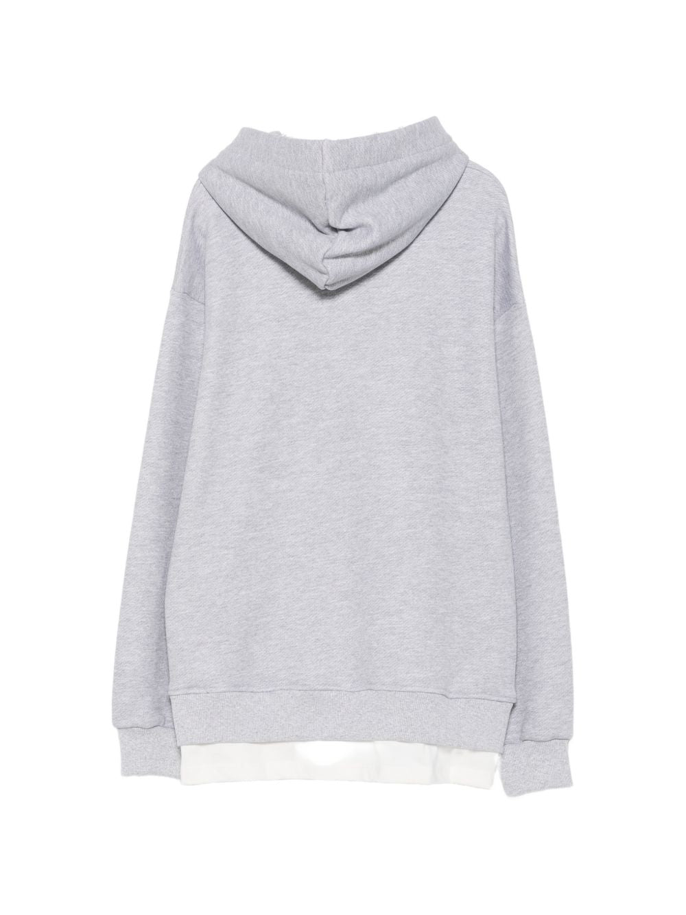Over Diagonal Fleece Hoodie Unisex Grigio mel. medio F6MSJUHS197 271 MSGM KIDS
