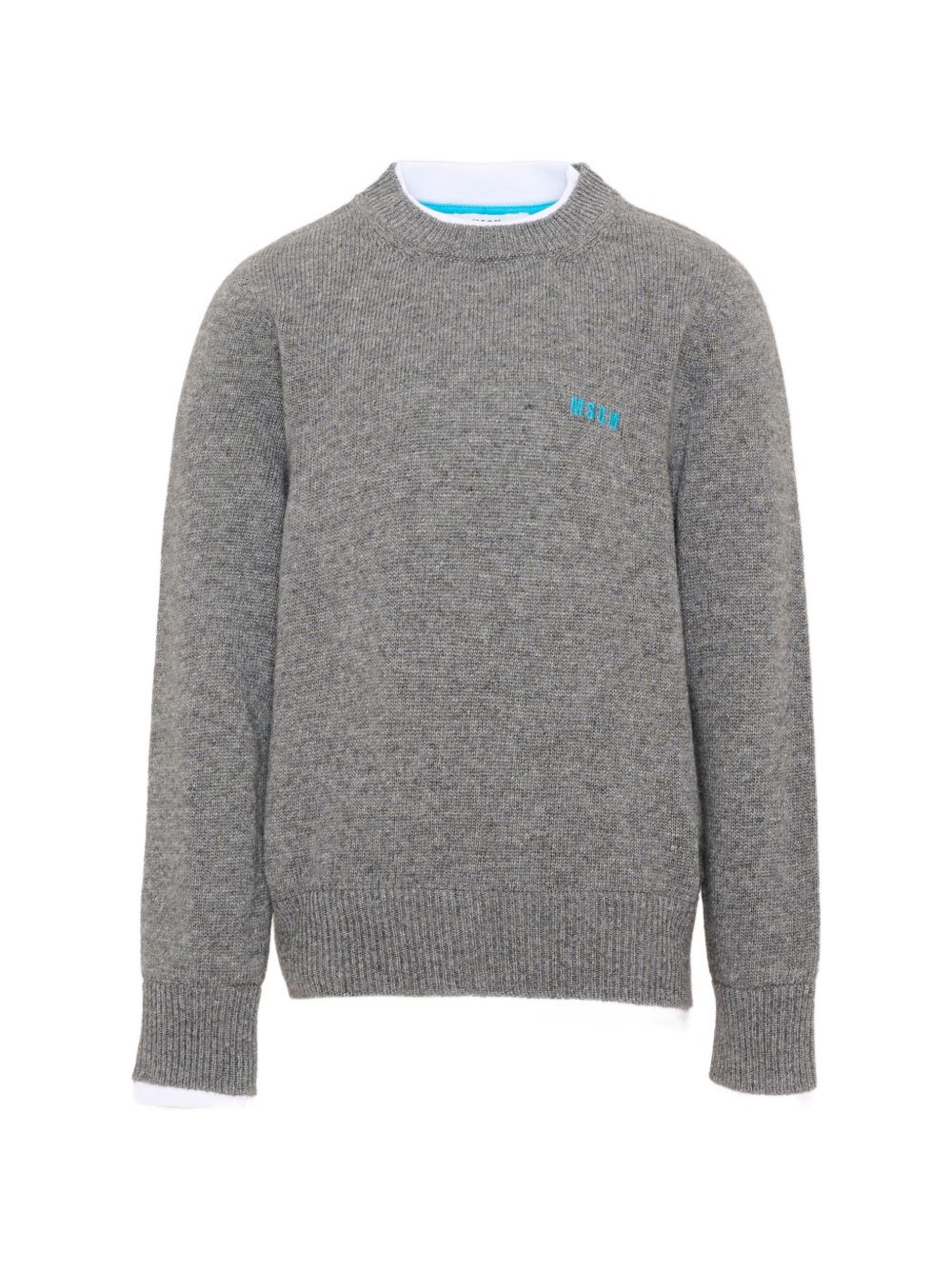 Combo Jersey T·Shirt Jumper Unisex Grigio mel. medio F6MSJUJP189 271 MSGM KIDS