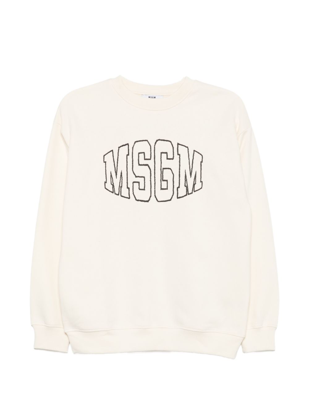 Over Sweatshirt Unisex Crema F6MSJUSW039 013 MSGM KIDS