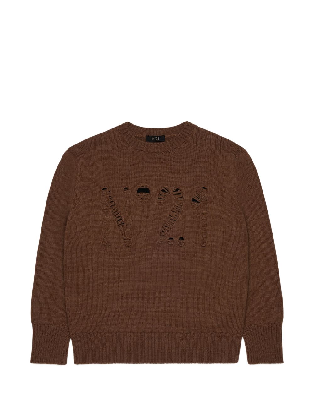 Maglione in Lana Chocolate Brown N210DDN0547 0N721 N21 KIDS