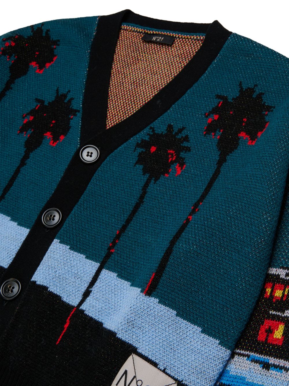 Cardigan in Lana Forest Green N210GWN0549 0N507 N21 KIDS