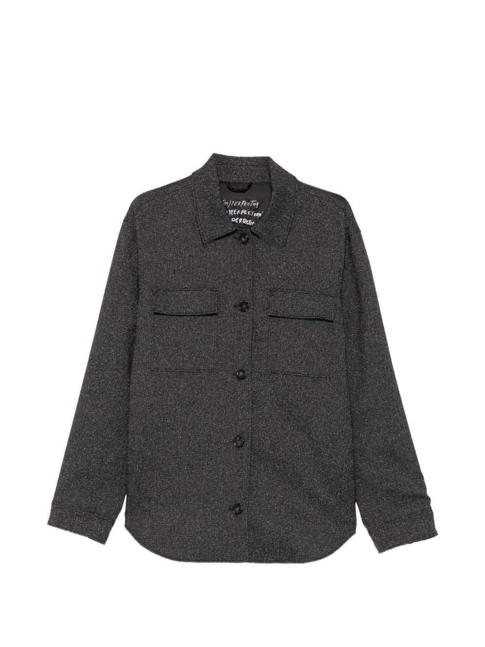 Camicia con tasche sul petto grigia 5S0013C0281 S802 PATRIZIA PEPE
