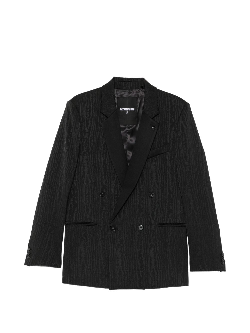 Giacca doppiopetto nera 5S743SC0307 K103 PATRIZIA PEPE