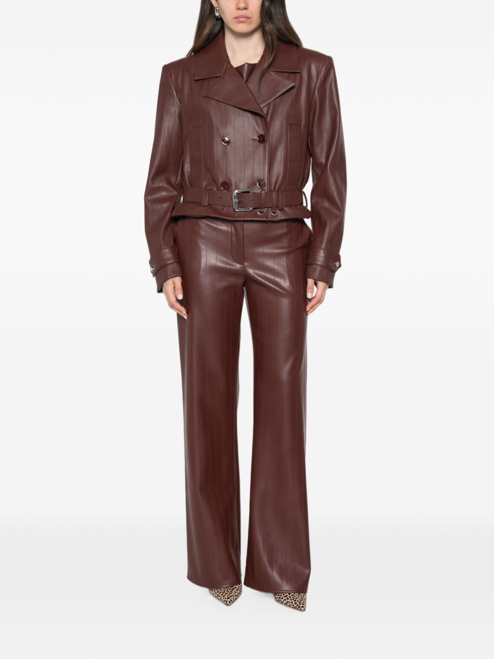 Giubbotto WOOD BROWN 8O0142E0004 B887 PATRIZIA PEPE