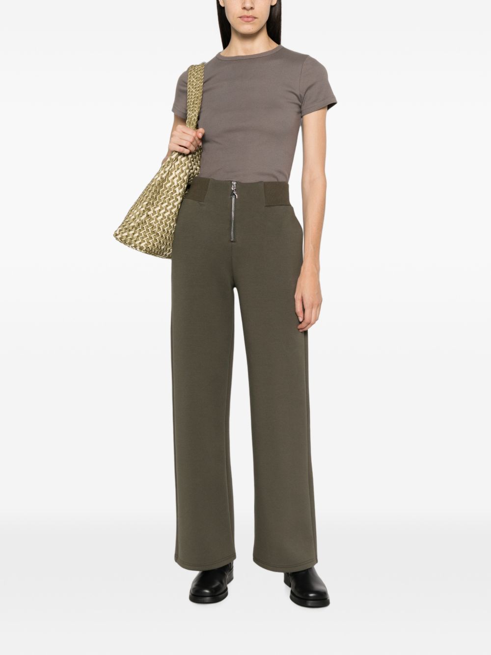 Pantaloni Mysterious Green Mel 8P0469J0044 G643 PATRIZIA PEPE