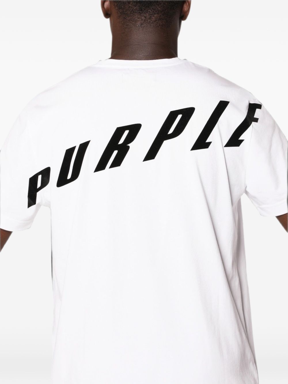 Clean Jersey Ss Tee White P109CJWF326 WHITE PURPLE BRAND