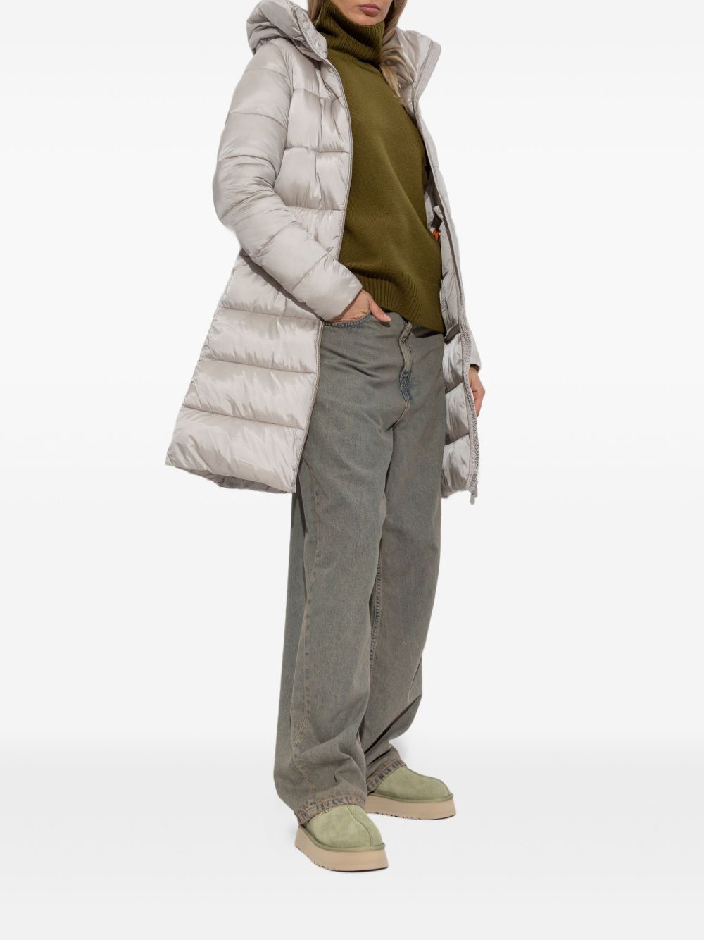 Hooded coat Rainy beige D40279WIRIS21 40019 SAVE THE DUCK