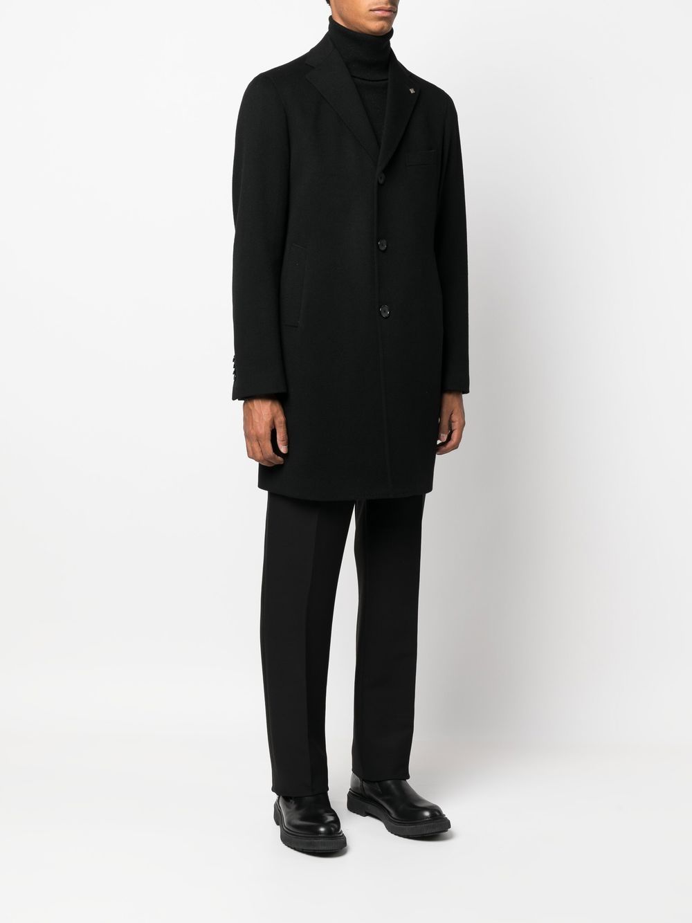 Cappotto in Lana Vergine Nero CFBM13X350001 N5051 TAGLIATORE