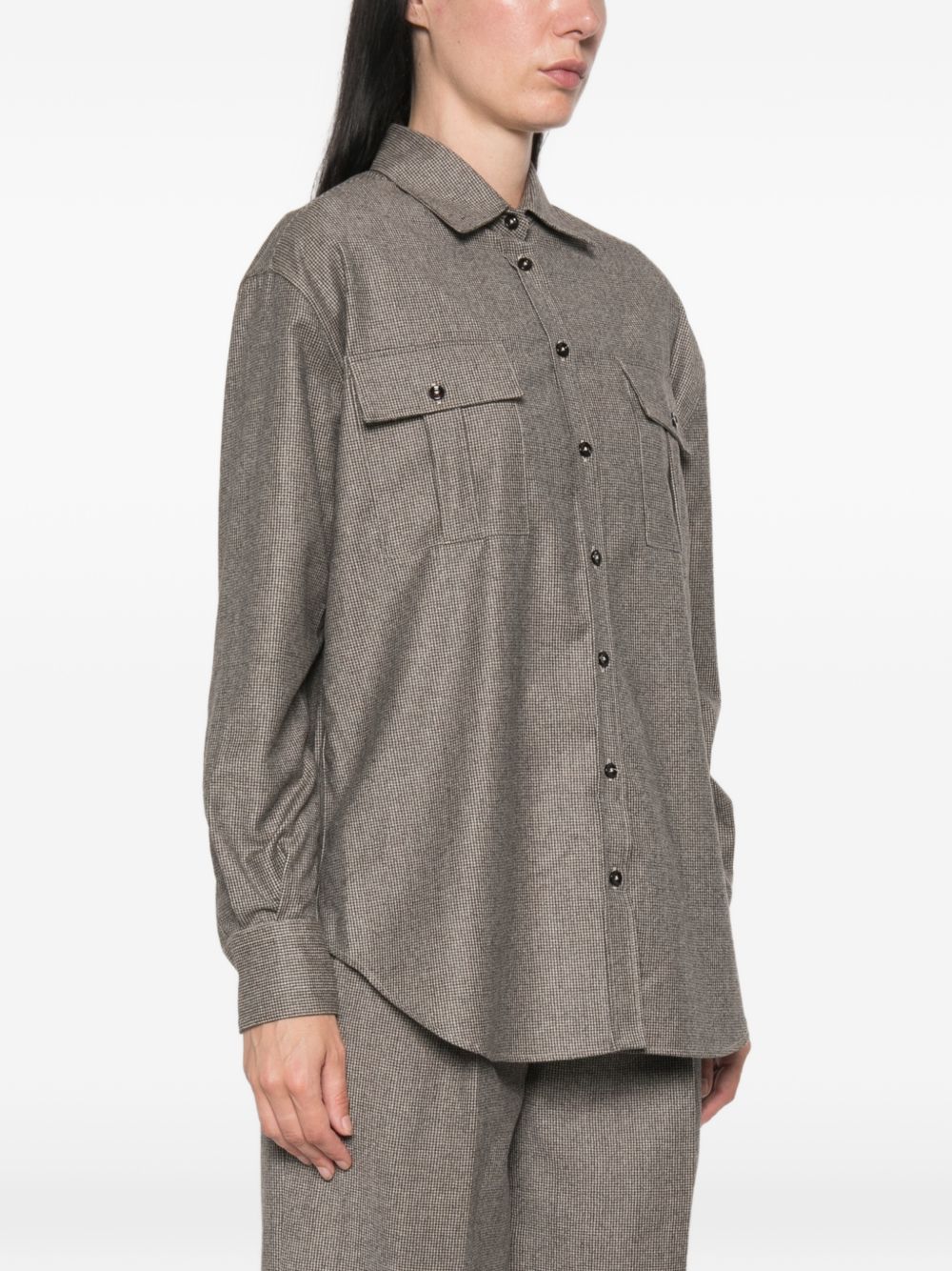 Camicia in Lana Vergine Moro PATTIENS150035 T1115 TAGLIATORE