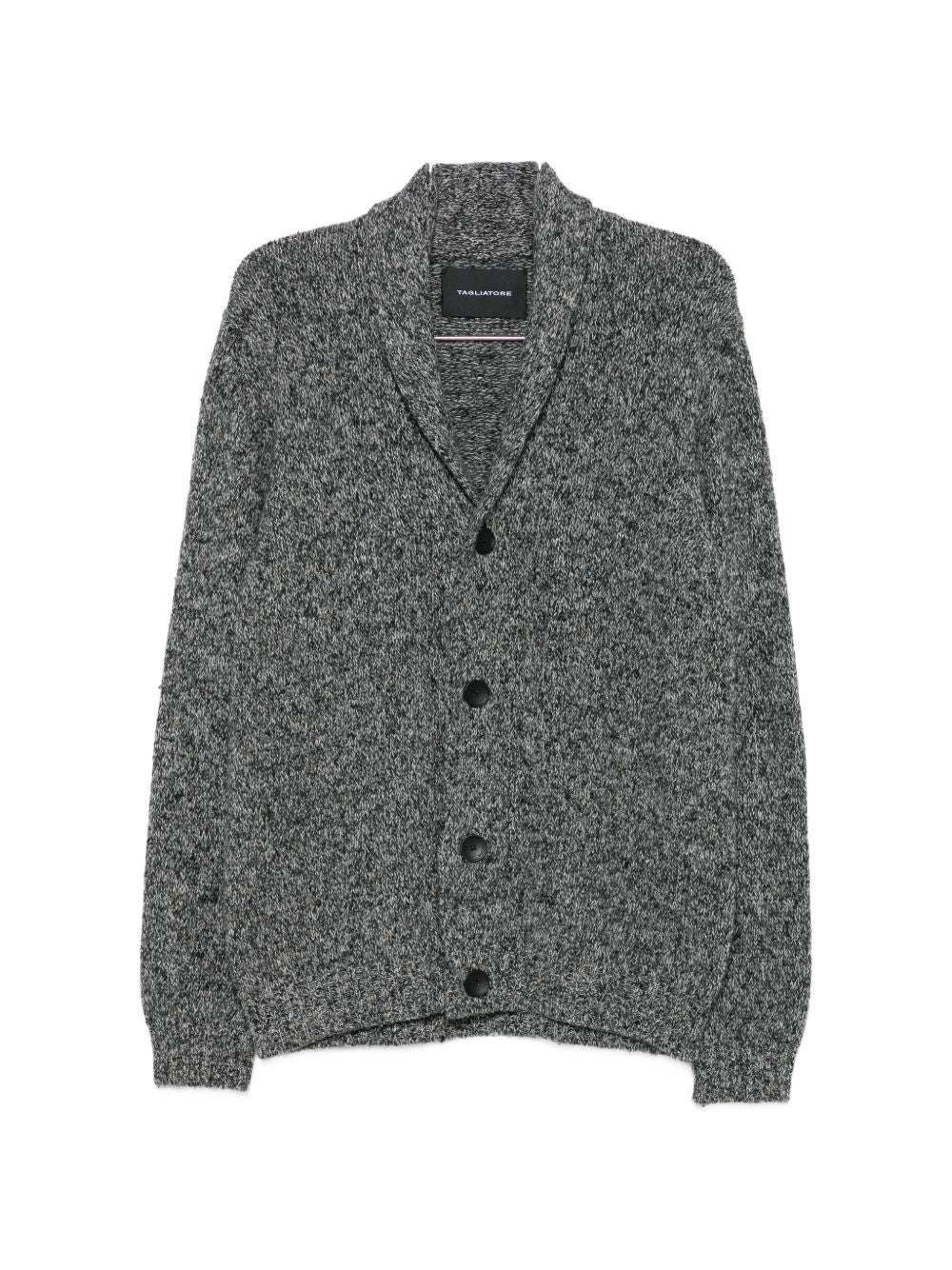 Cardigan in Lana Nero ROMMEAIPWI2615 2111 TAGLIATORE