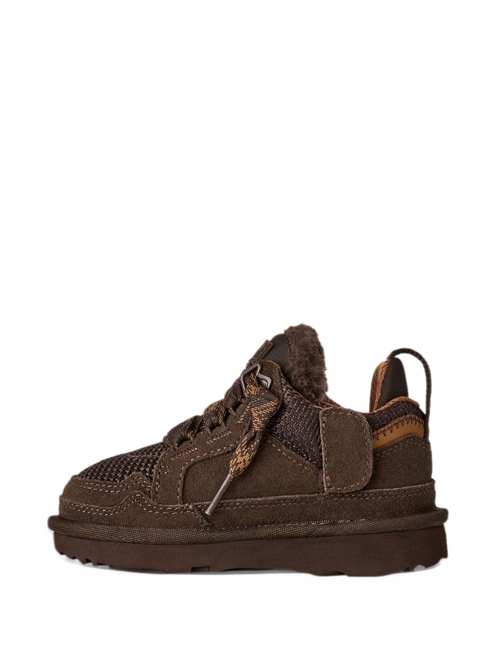Sneakers con lacci a quadri marrone scuro 1152410T DDC UGG KIDS