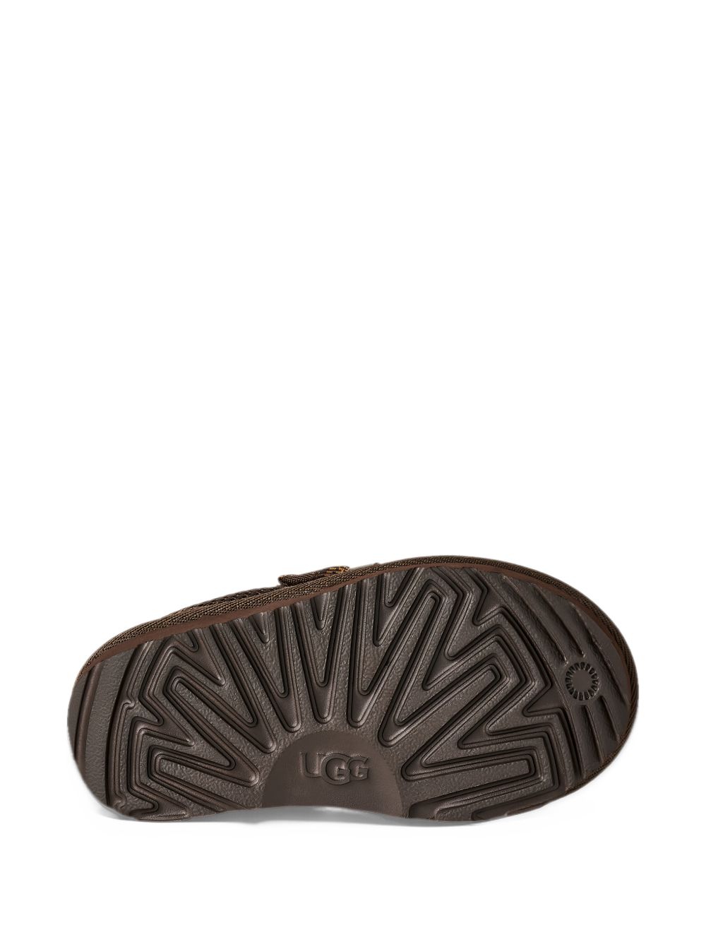 Sneakers con lacci a quadri marrone scuro 1152410T DDC UGG KIDS