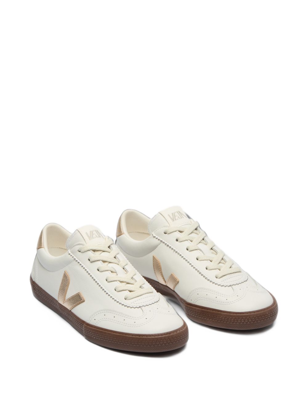 Volley O.T. Leather White_Platine_Bark VO2021413 WHITEPLATINEBARK VEJA