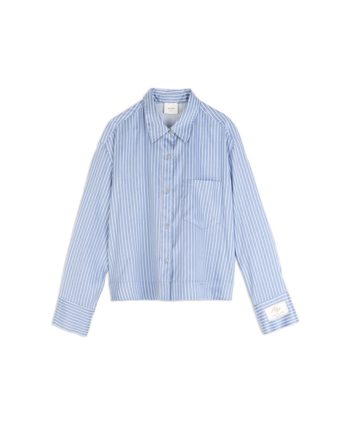 Camicia in Seta Azzurro 166202A6002 AZ ALYSI