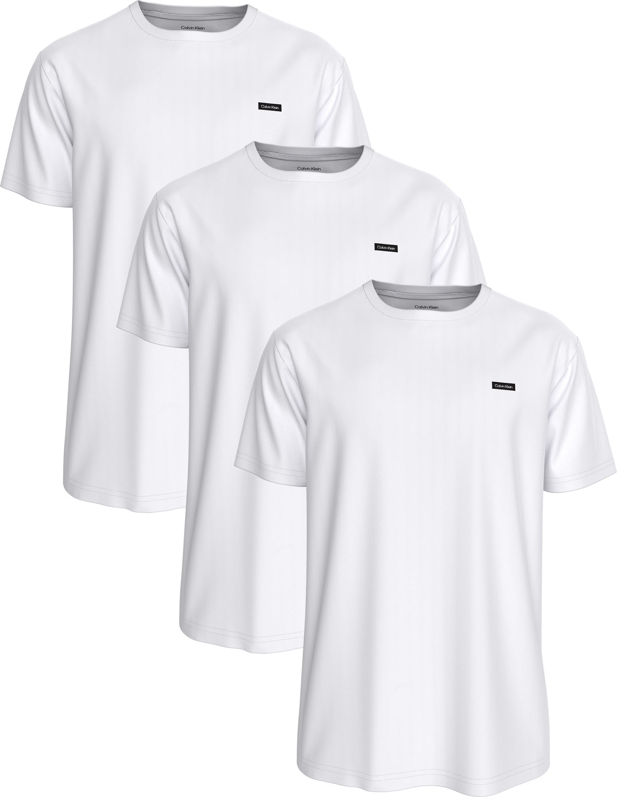 S/S Crew Neck 3Pk LV00NB4733 100 CALVIN KLEIN
