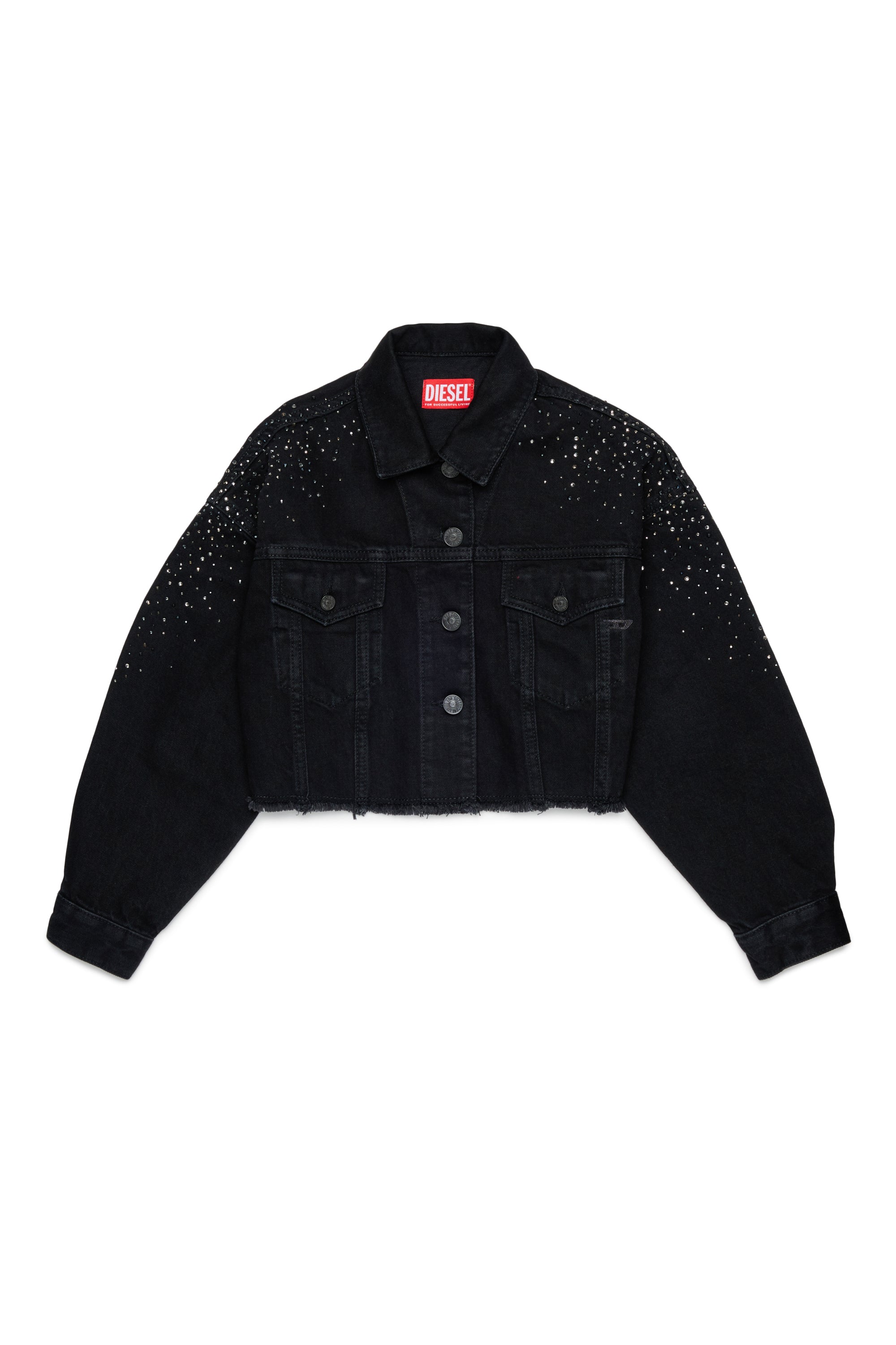 Giubbino Denim Nero J02923KXBUB K02 DIESEL KIDS